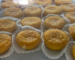 Portuguese Orange Nata Muffins Bakery
